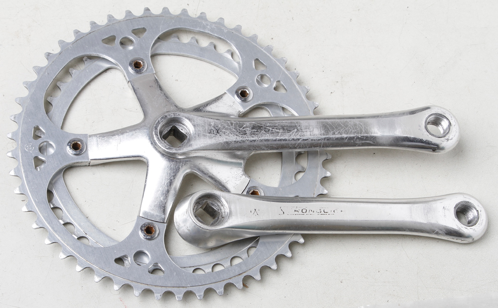 Doubles plateaux 52X42 STRONGLIGHT 49D pour vélo de course