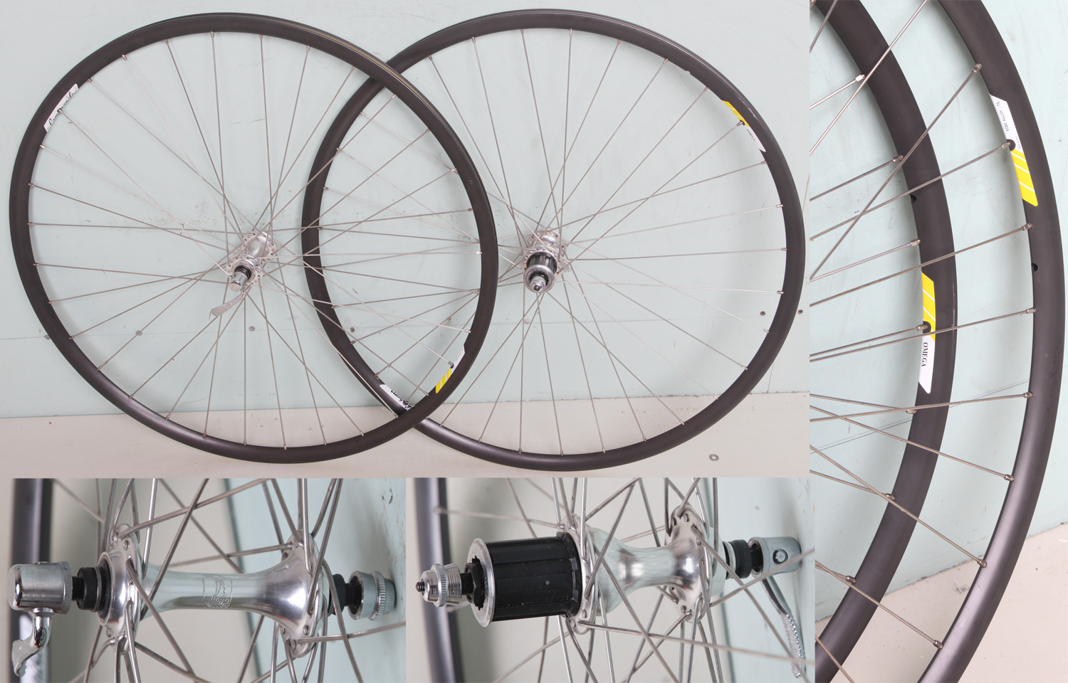 Paire De Roues Campagnolo Athena 8v Sur Mavic CXP30 – 700c – Bon état