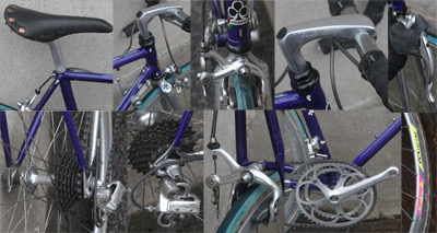 PAIR OF ORIGINAL 1960s VINTAGE BLUEMELS MOULTON BICYCLE HANDLEBAR GRIPS 