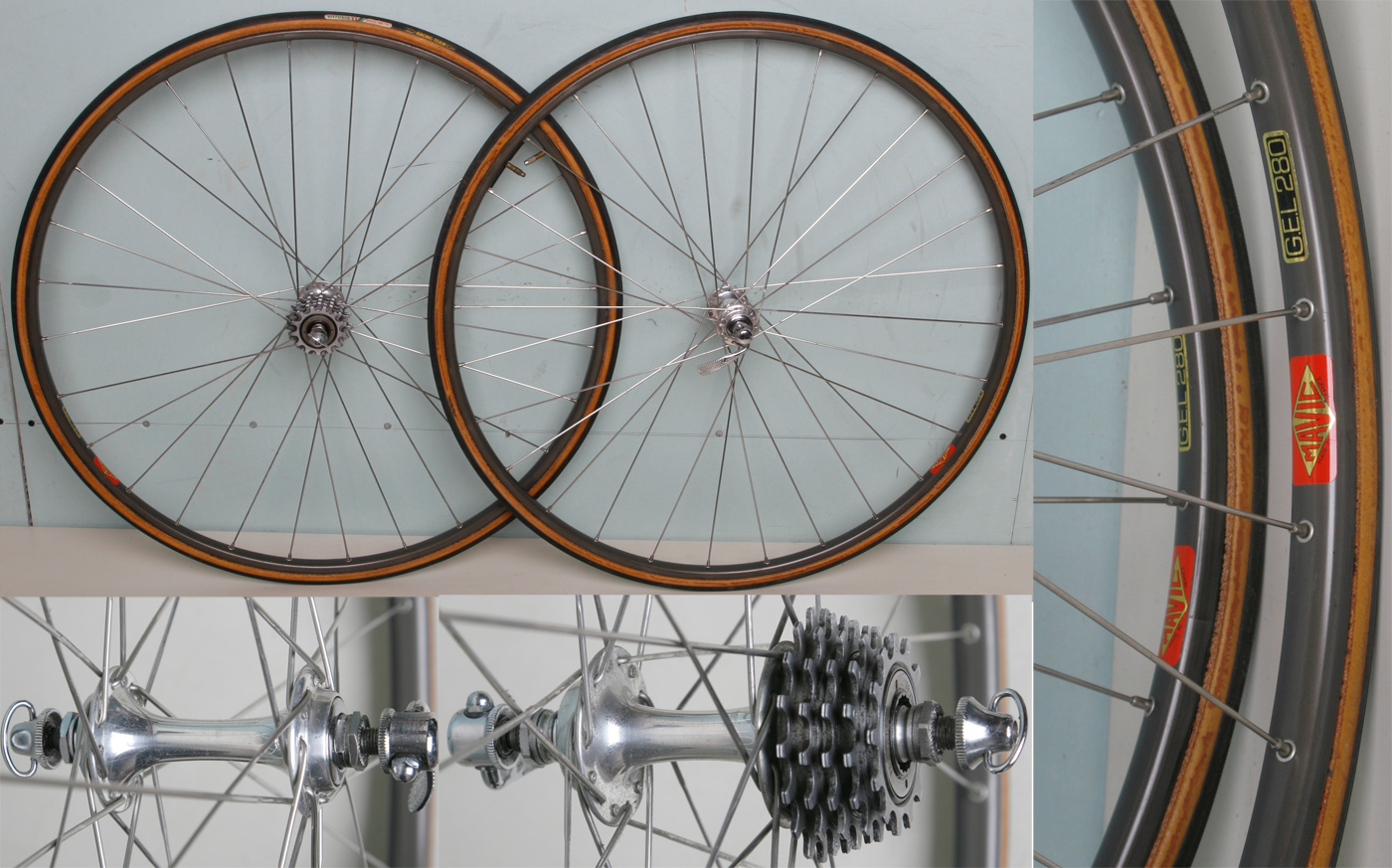 Jante Mavic Sprint Or - 28 Trous - 700C - Boyau - Aluminium - Vélo Course