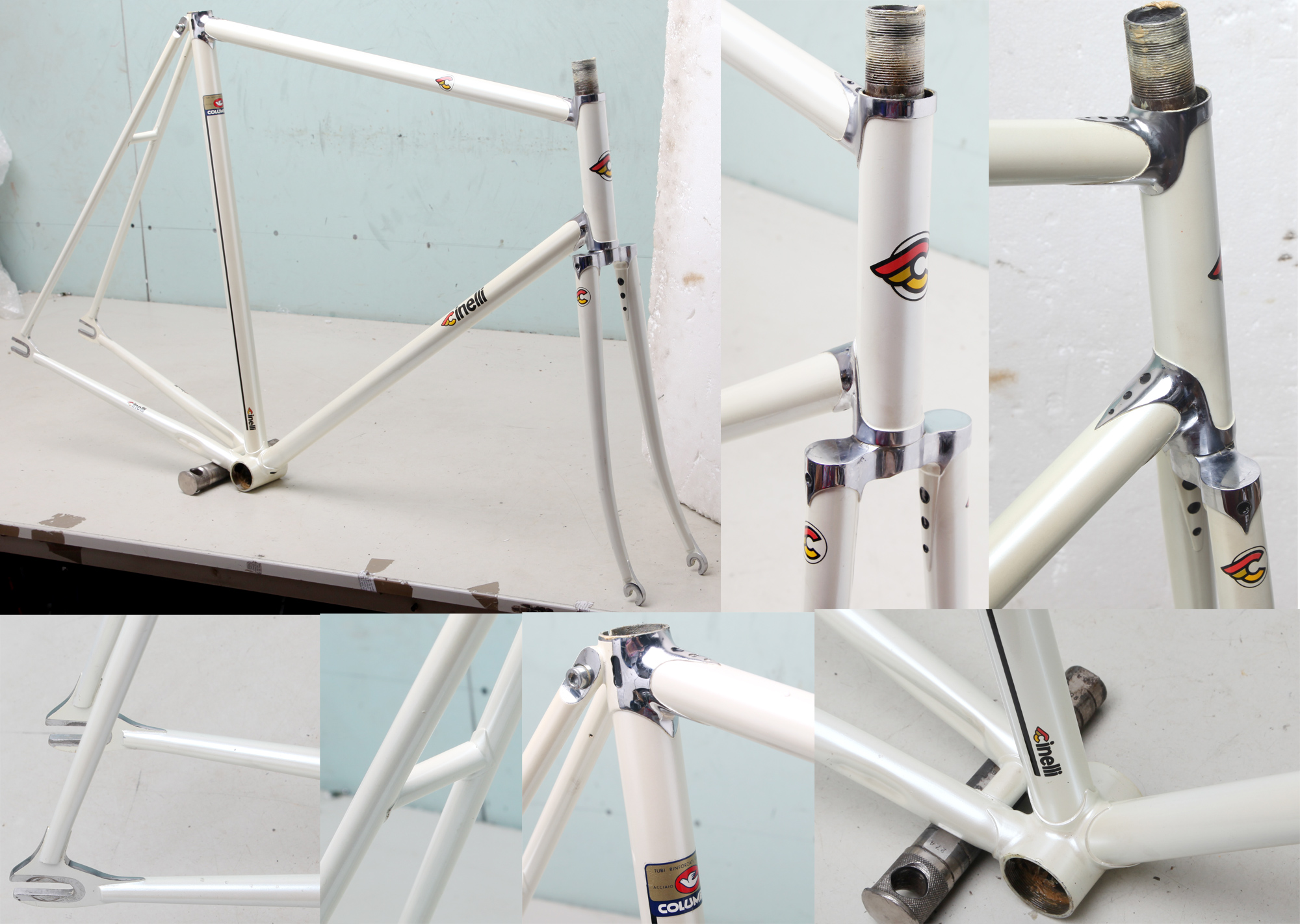 Cinelli Lug Set 1965-70'S Rare Genuine CS 3 Piece Bicycle Frame building NOS 