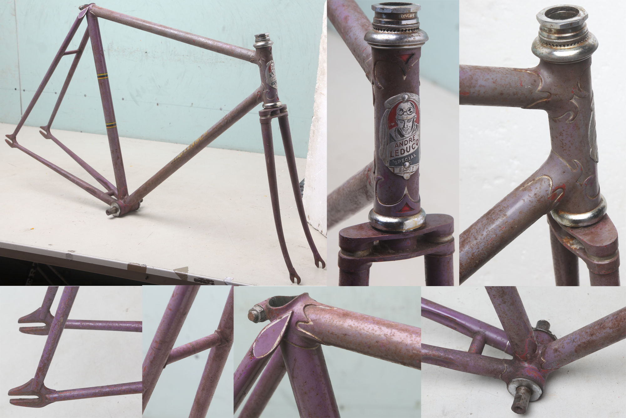 Reynolds 531 Bicycle slotted seat stays frame building tubes NOS 51cm Vinage 